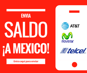 Recarga saldo a celulares de Mexico