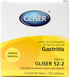 GASTRITIS 52 2 150 GLOBULOS GLISER