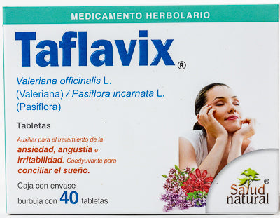 TAFLAVIX 40 TAB SALUD NATURAL Auxiliar en tratamiento de Ansiedad