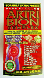 Artribion complex Max reforzado con Nettle 100 TABS 500 mg