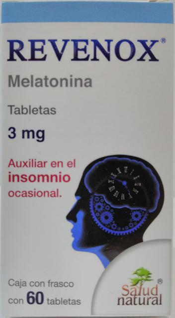 REVENOX 60 TAB SALUD NATURAL. Melatonina, Auxiliar en el control de insomnio