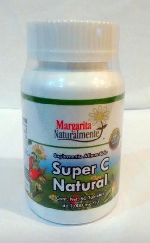 Super C Natural 60 Tab 1000 Mg Para La Gripa