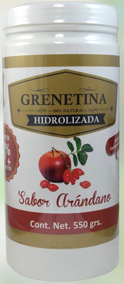 GRENETINA HIDROLIZADA ARANDANO 500 G PRETTY BEE