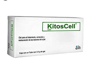 KitosCell Crema para eliminar cicatrices severas  caja con un tubo  con 10 g de gel