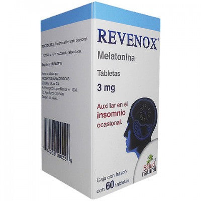 Revenox Melatonina 3mg 60 Tabletas