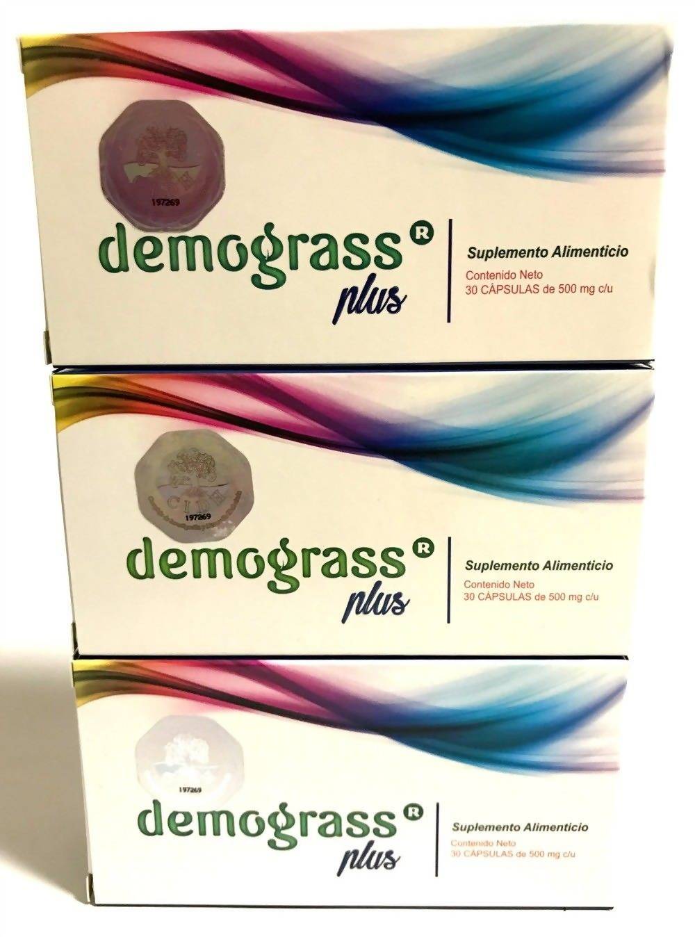 3 pack- Demograss Plus 90 Capsules Natural Dietary Supplement New Version EXP 2024