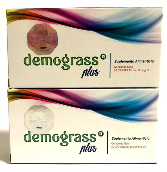 2 pack- Demograss Plus 60 Capsules Natural Dietary Supplement New Version EXP 2024